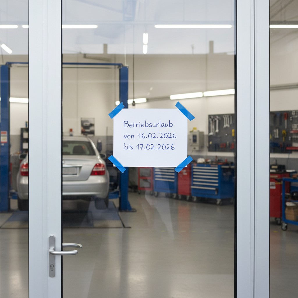 Betriebsurlaub bei Auto Geitner GmbH Bild zum Betriebsurlaub bei Auto Geitner GmbH